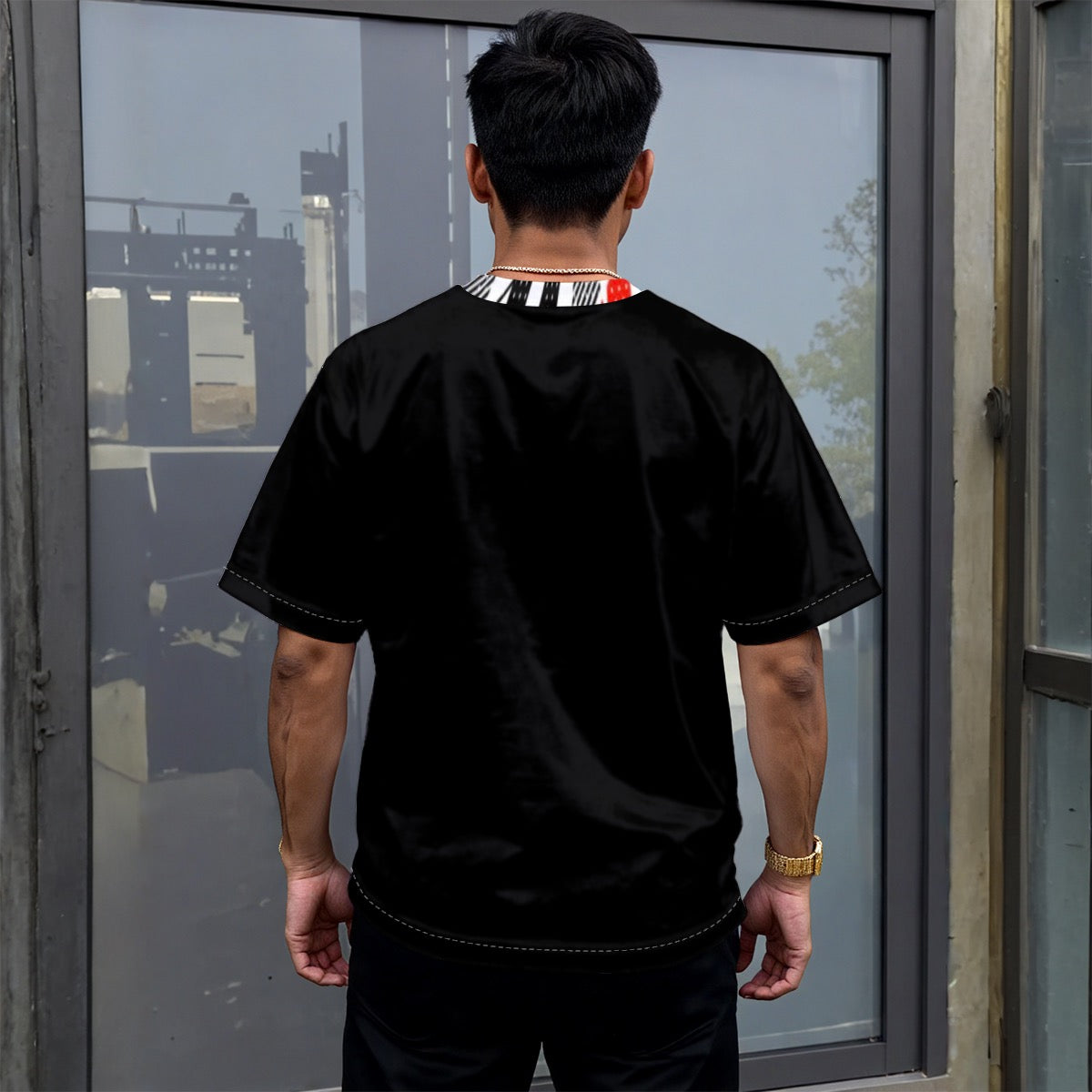 All-Over Print Unisex Drop-shoulder T-shirt|180GSM