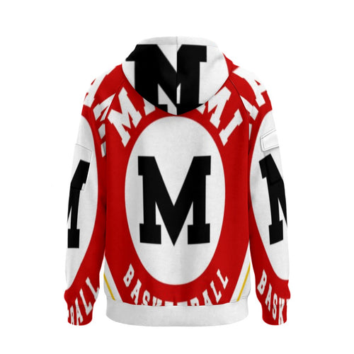 All-Over Print Men’s Fleece Half-Zip Hoodie With Arm Pockets