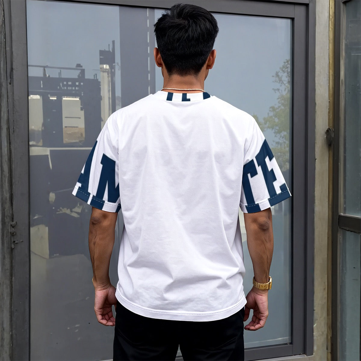 All-Over Print Unisex Drop-shoulder T-shirt|180GSM