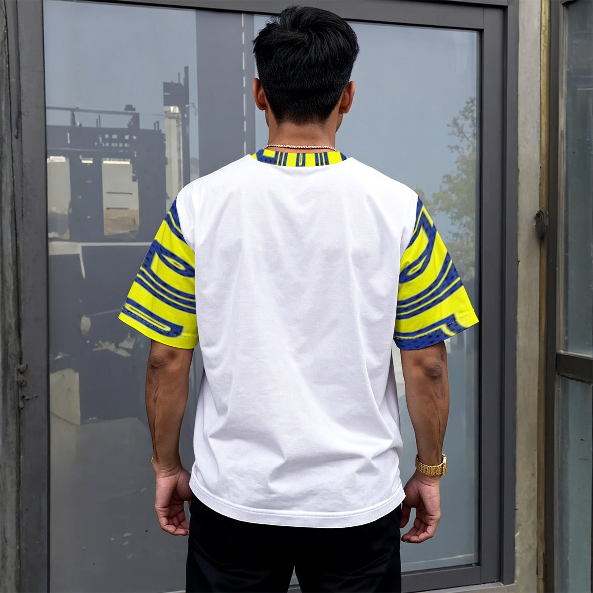 All-Over Print Unisex Drop-shoulder T-shirt|180GSM
