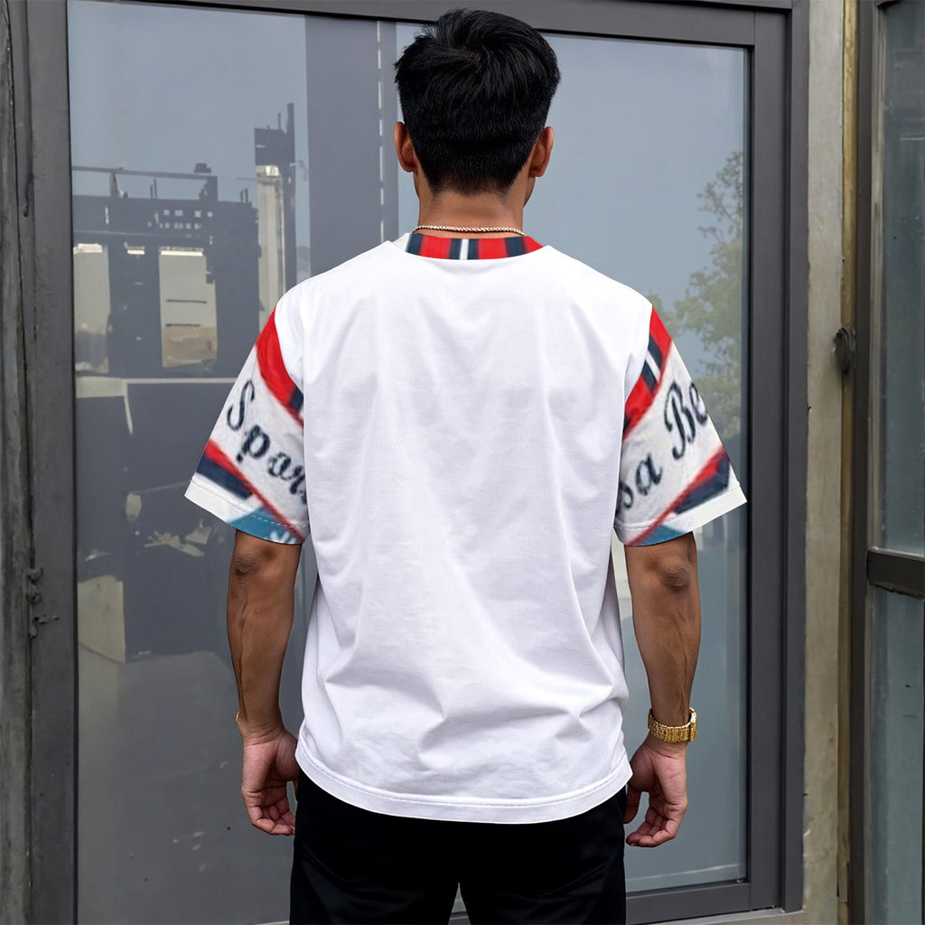 All-Over Print Unisex Drop-shoulder T-shirt|180GSM
