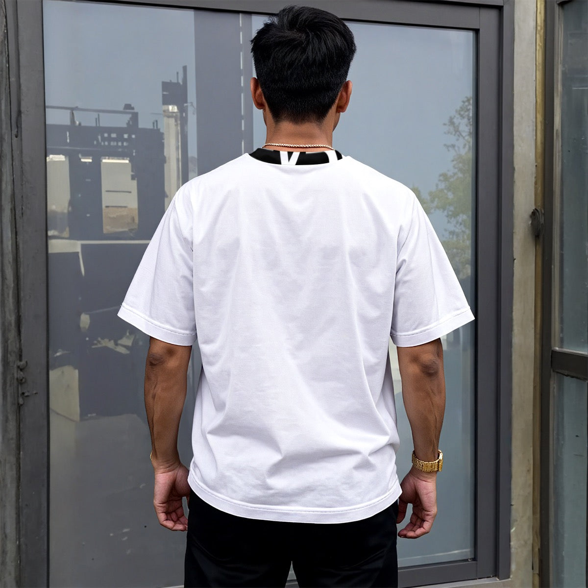 All-Over Print Unisex Drop-shoulder T-shirt|180GSM
