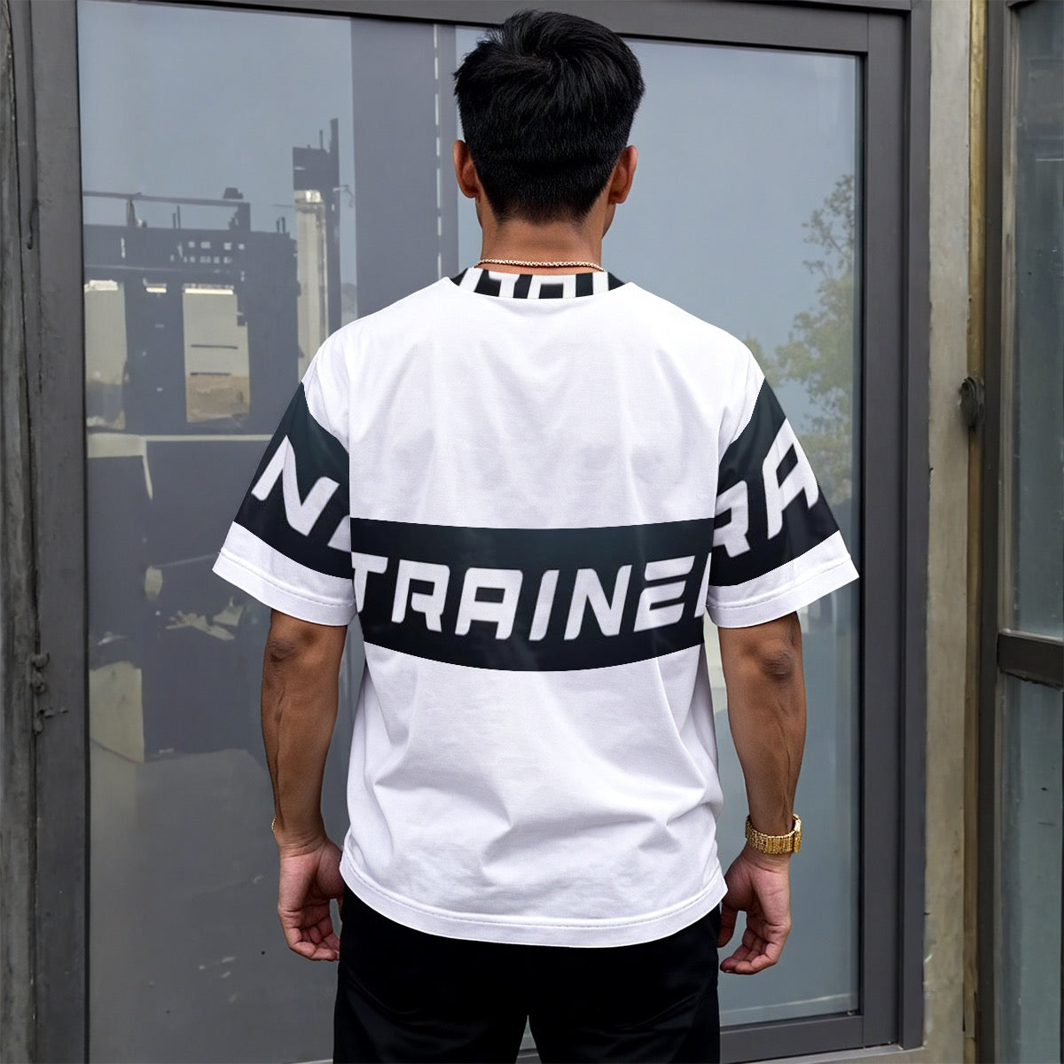 All-Over Print Unisex Drop-shoulder T-shirt|180GSM