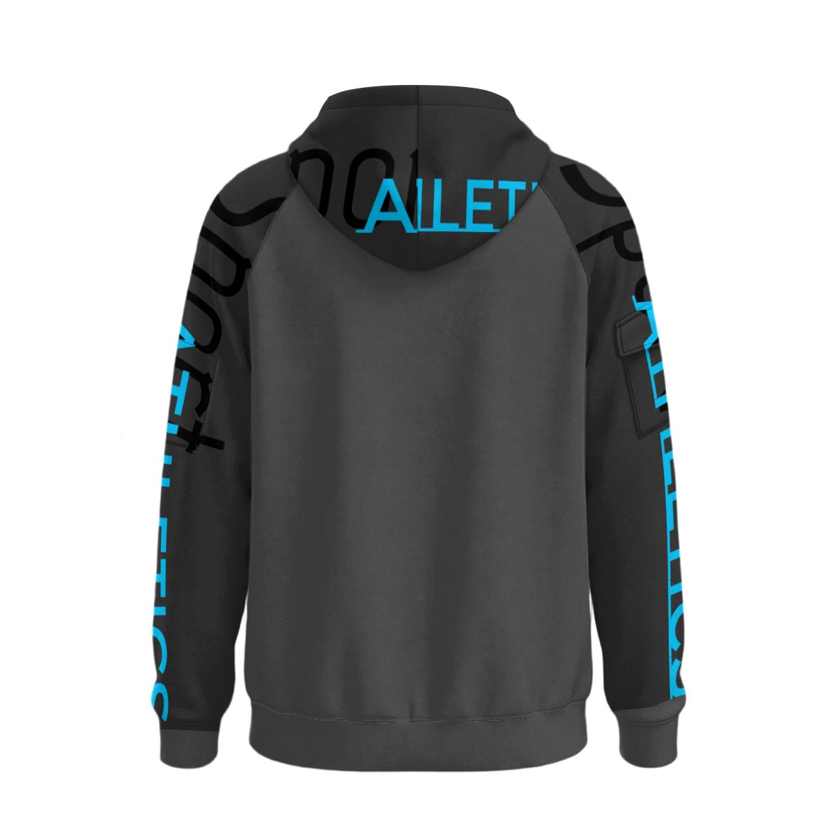 All-Over Print Men’s Fleece Half-Zip Hoodie With Arm Pockets