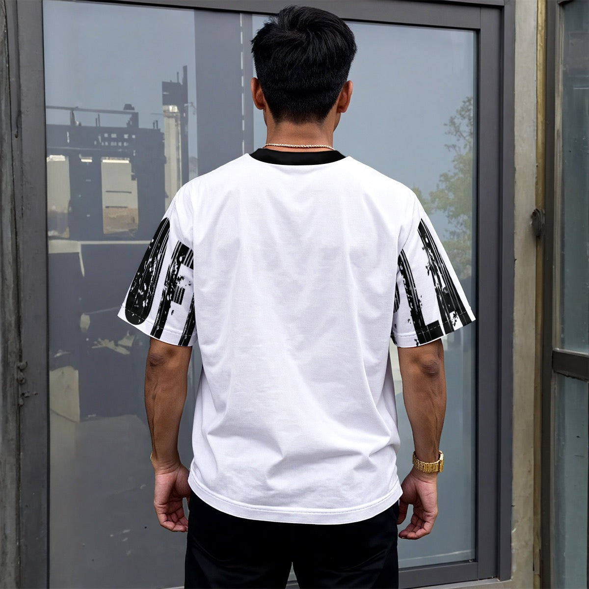 All-Over Print Unisex Drop-shoulder T-shirt|180GSM