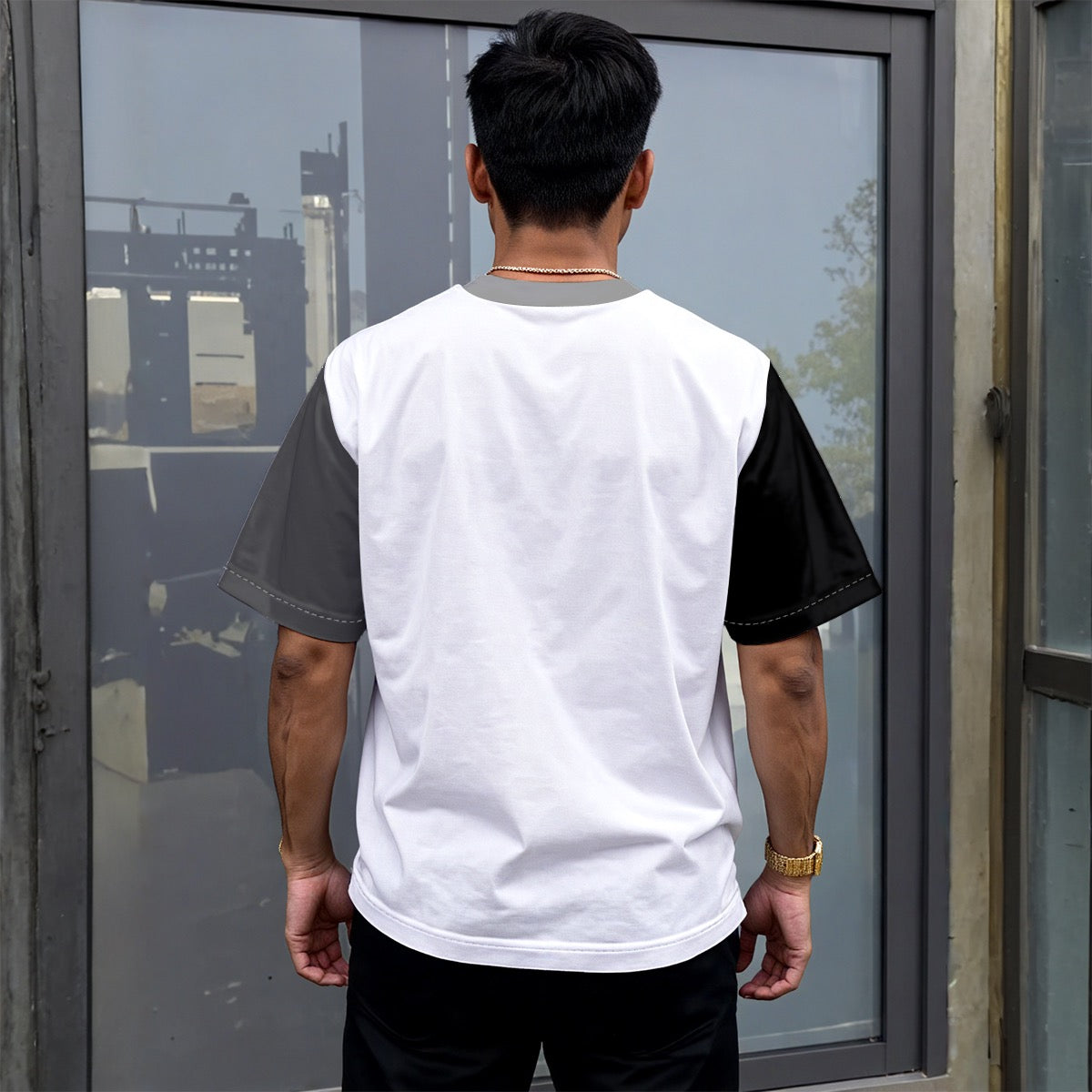 All-Over Print Unisex Drop-shoulder T-shirt|180GSM