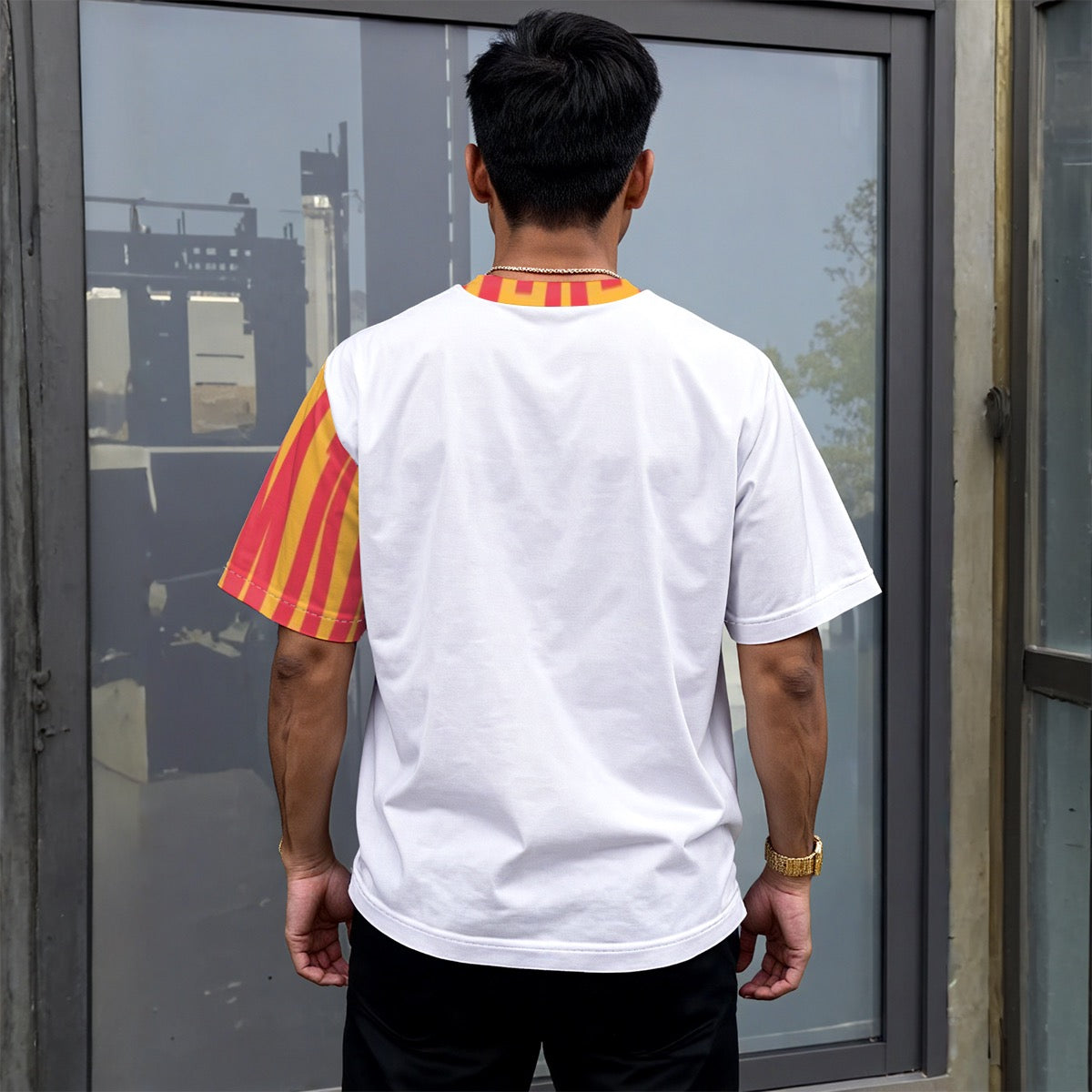 All-Over Print Unisex Drop-shoulder T-shirt|180GSM
