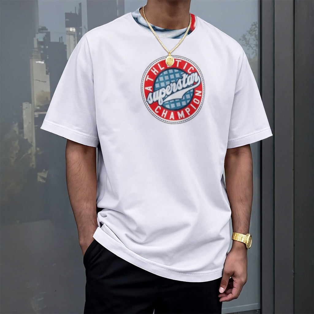 All-Over Print Unisex Drop-shoulder T-shirt|180GSM