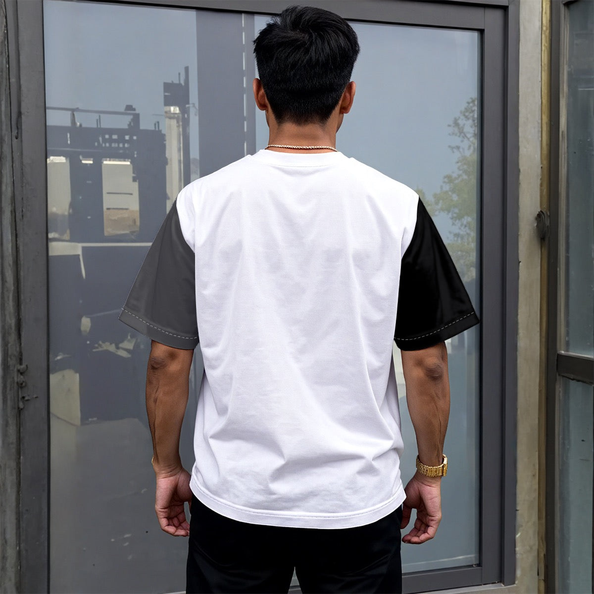 All-Over Print Unisex Drop-shoulder T-shirt|180GSM