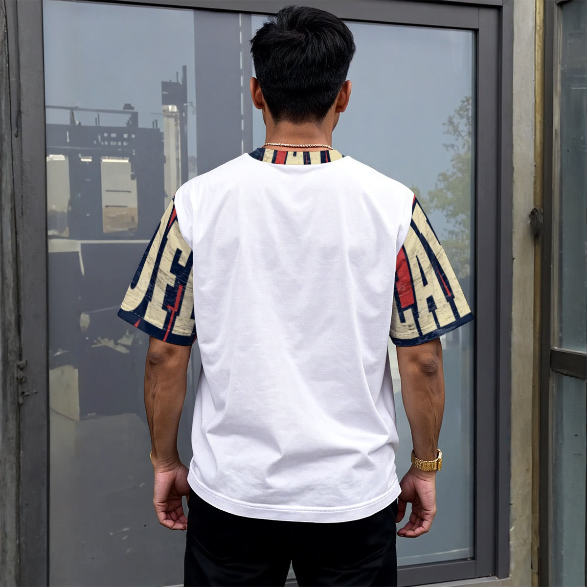 All-Over Print Unisex Drop-shoulder T-shirt|180GSM