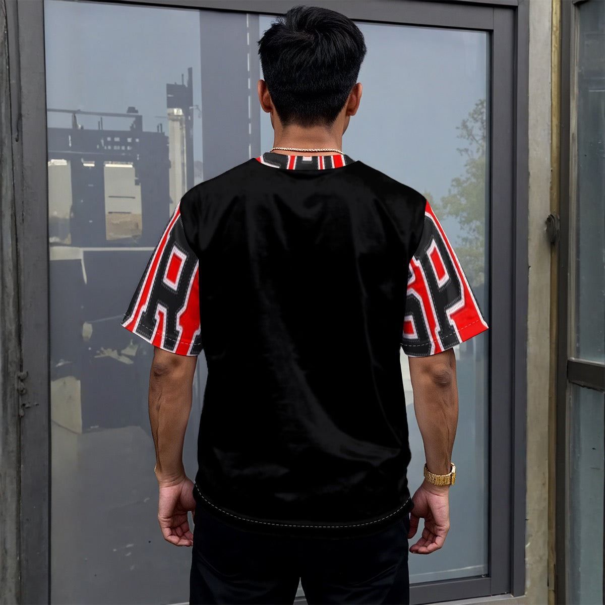 All-Over Print Unisex Drop-shoulder T-shirt|180GSM