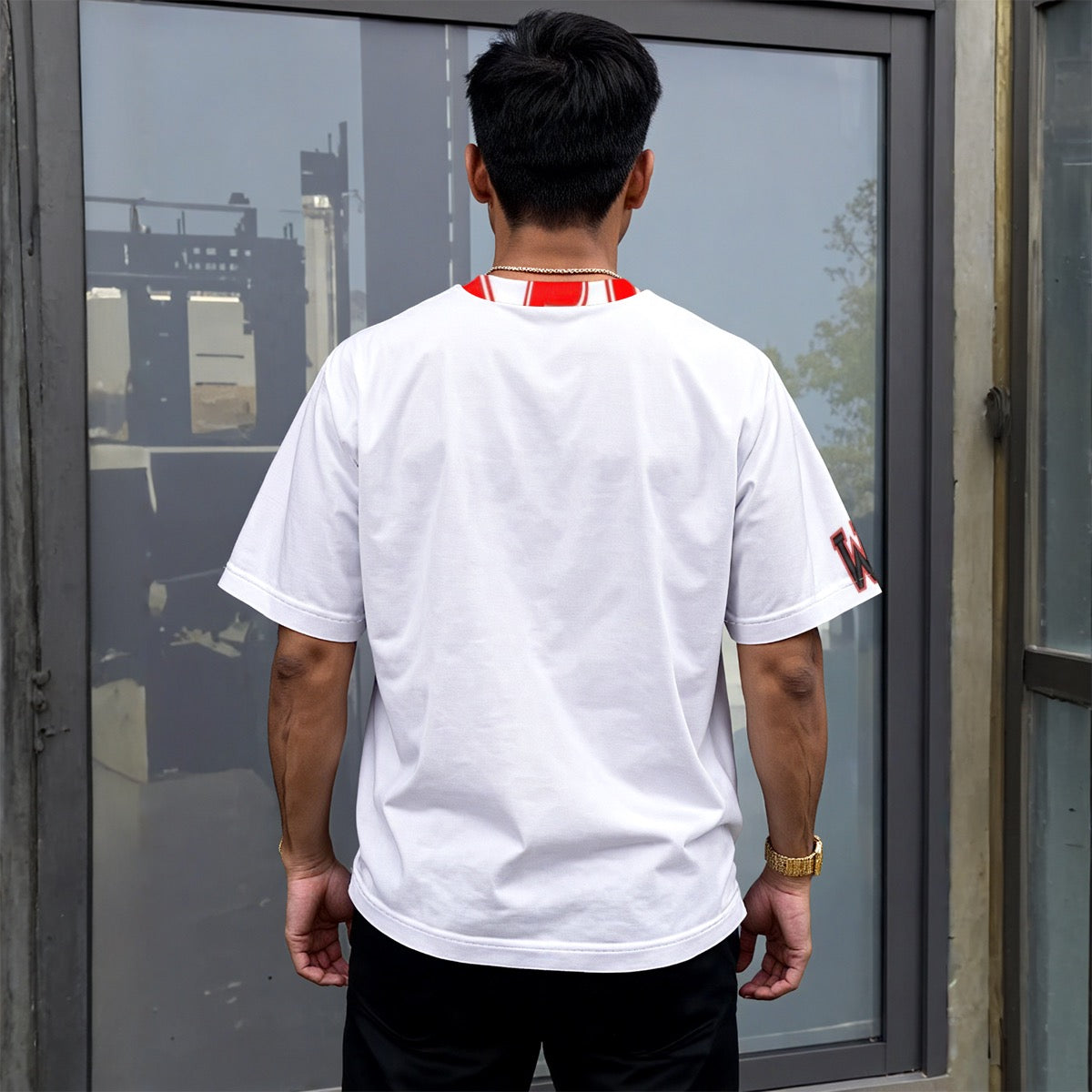 All-Over Print Unisex Drop-shoulder T-shirt|180GSM