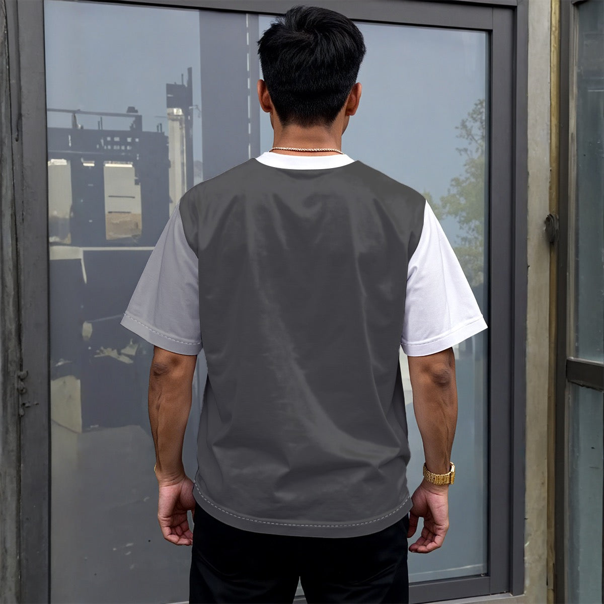 All-Over Print Unisex Drop-shoulder T-shirt|180GSM