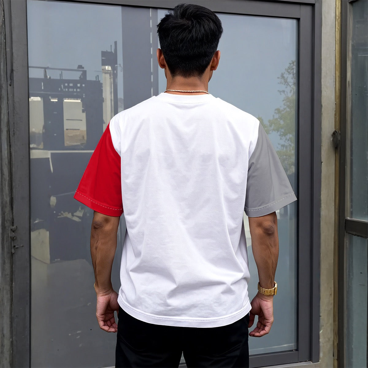 All-Over Print Unisex Drop-shoulder T-shirt|180GSM