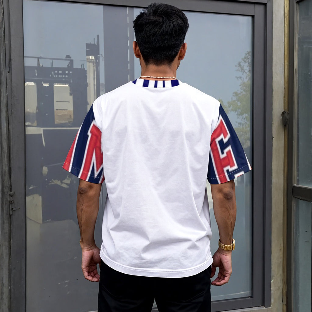 All-Over Print Unisex Drop-shoulder T-shirt|180GSM